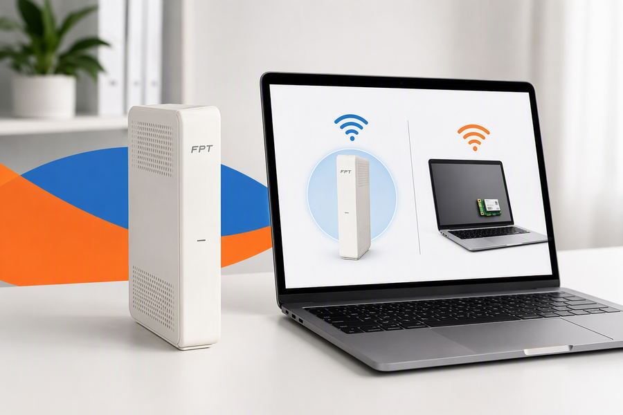So sánh modem wifi và card wifi bên trong laptop
